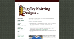 Desktop Screenshot of bigskyknitting.com